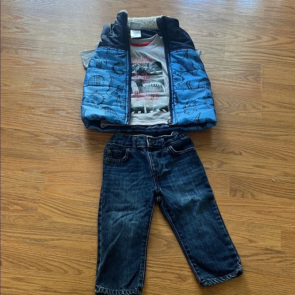 OshKosh B'gosh Blue and Gray Kids Matching Set